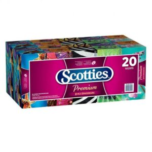Papier mouchoir Scotties Premium  ( 20 bte de 126 / cs )