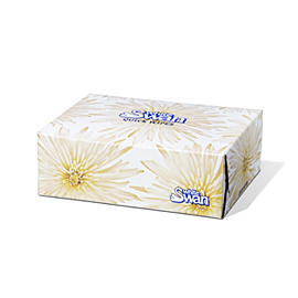 Papier mouchoir White Swan  40 f /bte  ( 200 bte/cs )