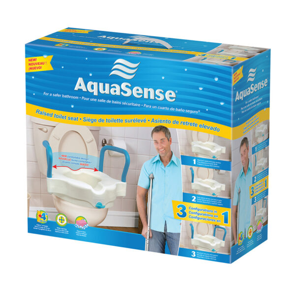 Siège de toilette surélevé à 3 configurations 2"