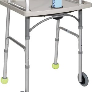 Plateau pour marchette avec porte-gobelet