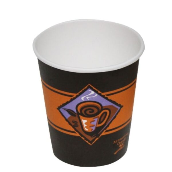 Verre à café avec motif 8 oz  ( 1000/cs )