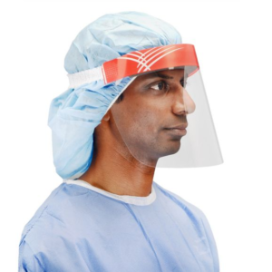 Visière médicale avec bande de mousse