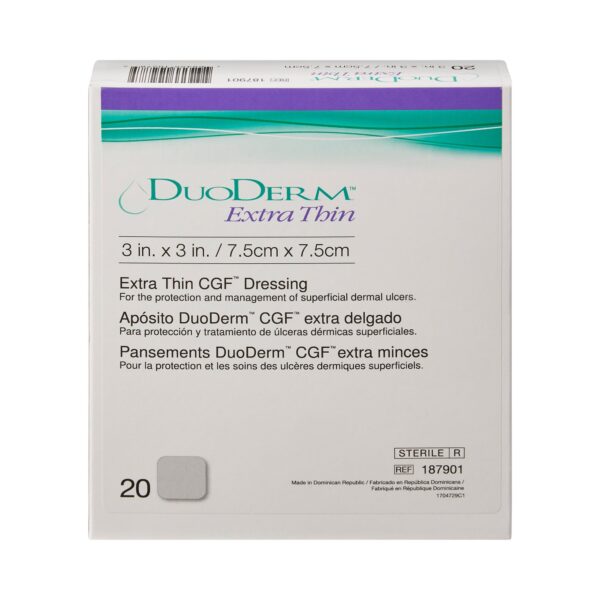 Pansement  DuoDERM 3"x 3" CGF extra-mince