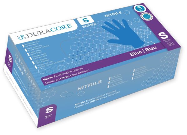 Gant de nitrile Petit, sans poudre, texturé, 5.2 mil (100/bte)