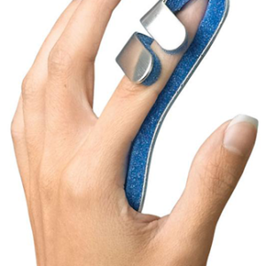 Attelle aluminium avec mousse pour doigt médium