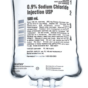 Solution de Chlorure de sodium 0.9%  500 ml en poche injectable