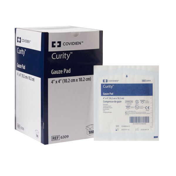 Compresse de gaze Curity  4" x  4"  (100/bte)