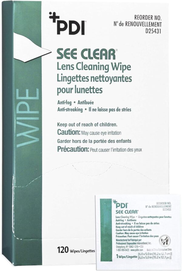 Lingette pour lunettes See-Clear  (100 / bte)