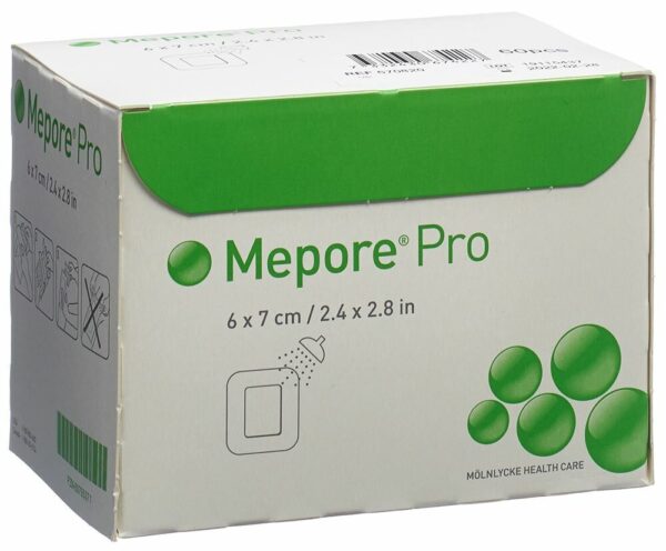 Pansement Mepore Pro absorbant auto-adhésif  6 x 7 cm  (60/bte)