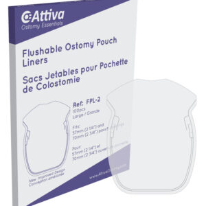 Doublure de pochette de sac de stomie 70 mm - taille Grande (100/bte)