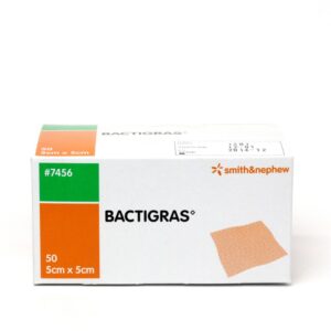 Pansement Bactigras 5cm x 5 cm  ( 50/bte )
