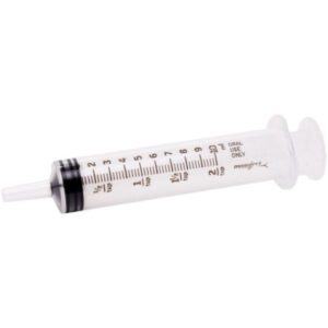 Seringue Monoject orale avec embout cathéter 10 ml claire