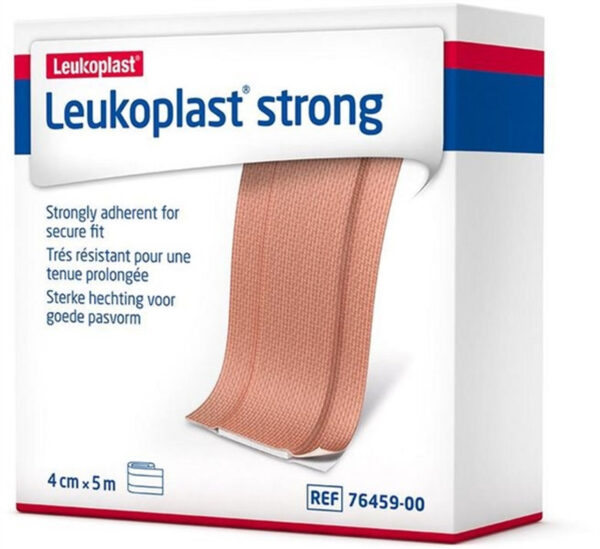 Pansement adhésif en tissus Leukoplast Strong en rouleau 4 cm x 5 m