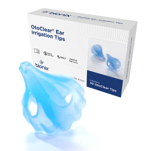Embout pour l'irrigation auriculaire OtoClear avec concept. Gentle touch (40/bte)
