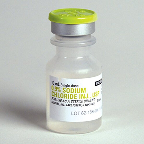Chlorure de sodium 0.9% pour préparation injectable sans préservatif 10 ml