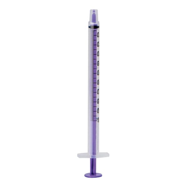 Seringue avec raccord ENFit  1 ml  avec embout capuchon  (200/bte)