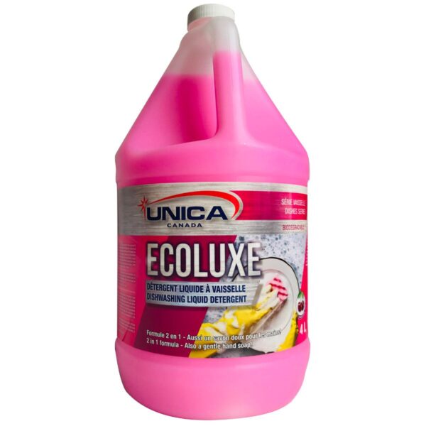 Liquide à vaisselle rose Écoluxe en 10 Litres