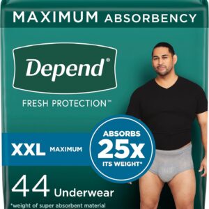 Culotte Depend absorbtion maximale 2X-Large  (22/pqt)