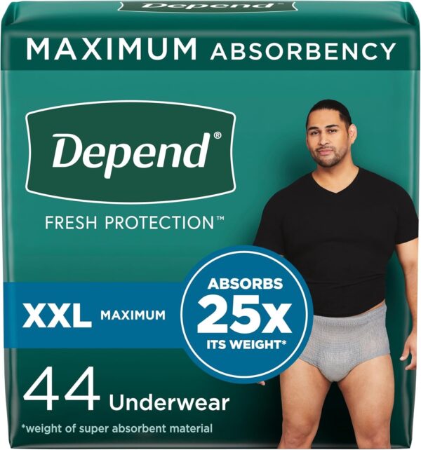 Culotte Depend absorbtion maximale 2X-Large  (22/pqt)