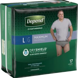 Culotte Pull-Up Depend pour homme Large  absorption maximum  (17un./pqt)