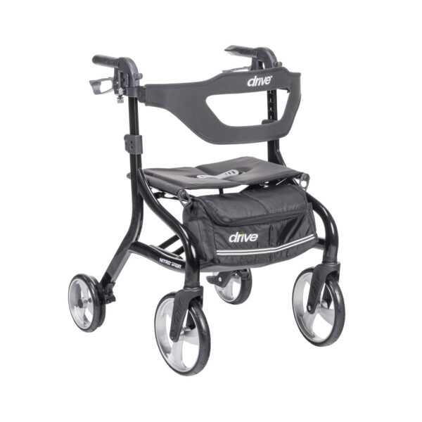 Déambulateur à pliage latéral Nitro Sprint (porte canne-verre-cellulaire)