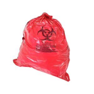 Sac pour recueil de déchets Biomédicaux  11" x  14" rouge