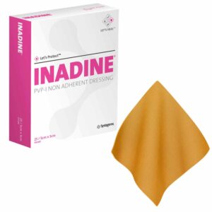 Pansement non adhérent iodée 5 cm x 5 cm Inadine (25/bte)