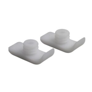 Ski pour marchette blanc 1" (2/pqt)