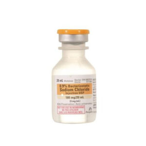 Chlorure de sodium 0.9 % injectable bactériostatique 20 ml