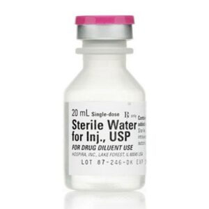 Eau stérile pour préparation injectable USP 20 ml