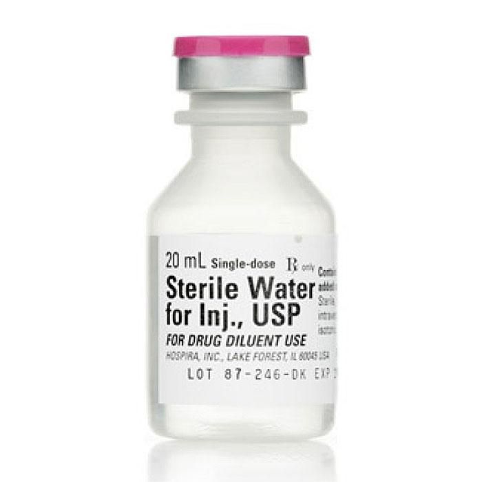 Eau stérile pour préparation injectable USP 20 ml