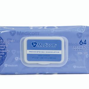 Serviettes antiseptiques MÉDICOM sans odeur (64 serviettes/bte)