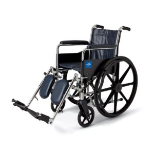Fauteuil roulant 16" avec appui-bras long et repose-pied