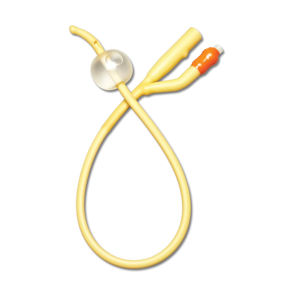 Sonde en Silkolatex coudé 10 ml - 2 Voies - 16 Fr