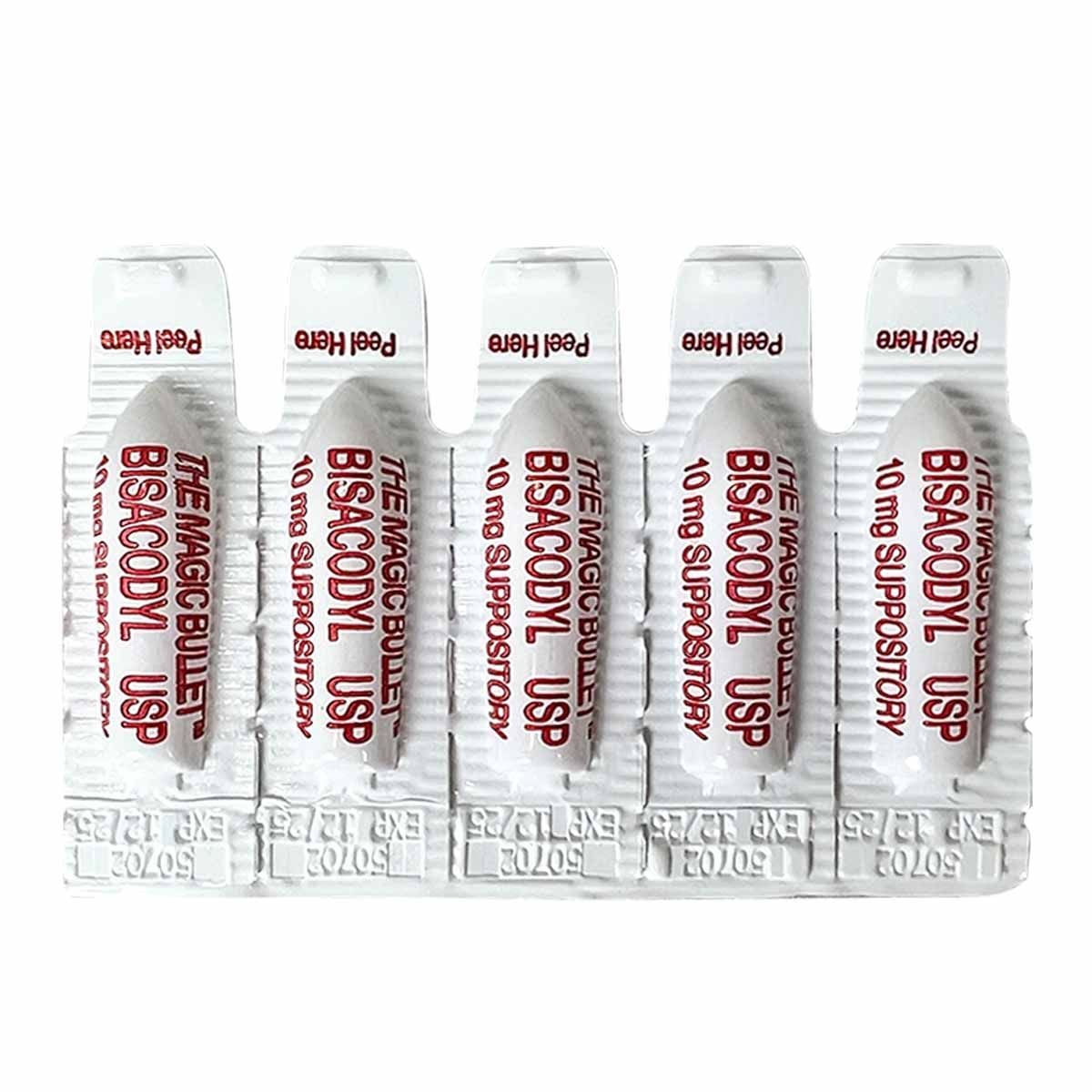 Suppositoire laxatif Magic Bullet 10 mg (unité)